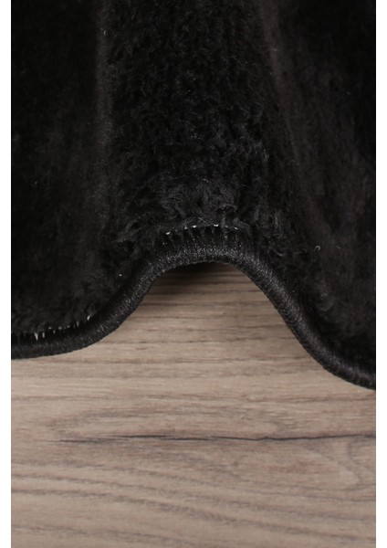 Relax Siyah Köşeli 60X100 + 50X60 cm 2'li Pufidik Banyo Paspası Seti Kaymaz Klozet Takımı modelleri