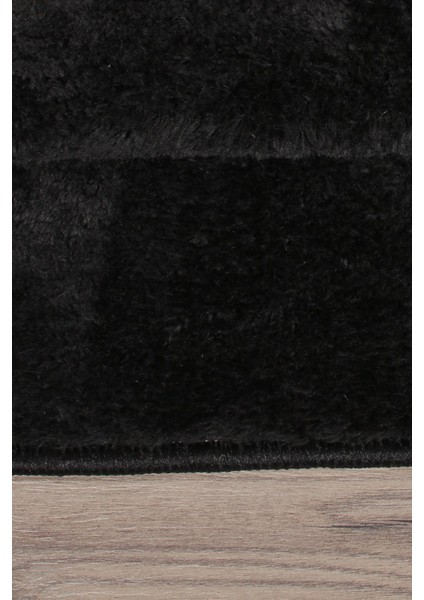 Relax Siyah Köşeli 60X100 + 50X60 cm 2'li Pufidik Banyo Paspası Seti Kaymaz Klozet Takımı indirimleri