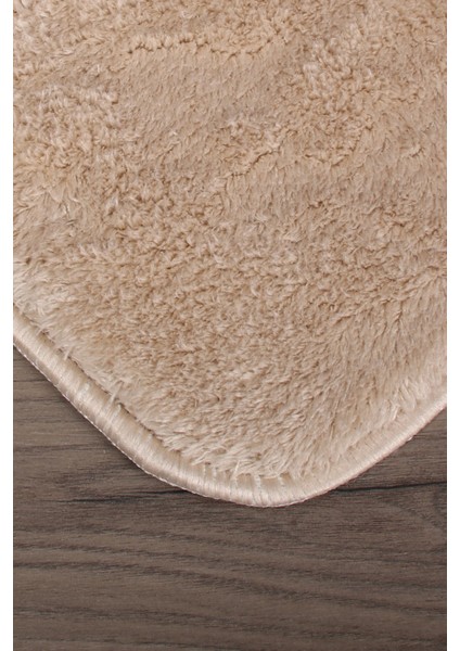 Relax Vizon Köşeli 60X100 + 50X60 cm 2'li Pufidik Banyo Paspası Seti Kaymaz Klozet Takımı