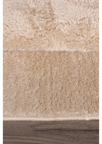 Relax Vizon Köşeli 60X100 + 50X60 cm 2'li Pufidik Banyo Paspası Seti Kaymaz Klozet Takımı