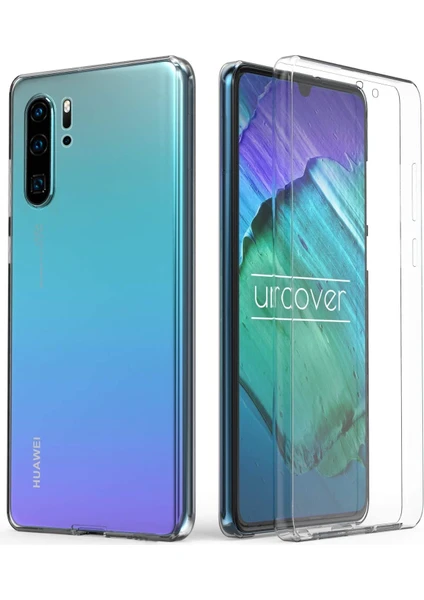 Huawei P30 Pro 360 Derece Kılıf Full Tam Koruma Ön Arka Şeffaf Kılıf