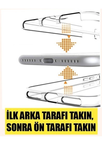 Apple iPhone 7 Plus 360 Derece Kılıf Full Tam Koruma Ön Arka Şeffaf Kılıf