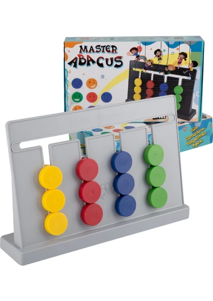 Çocuklar Için Eğitici Oyun,hafiza ve Zihin Geliştirici Oyunu-Master Abacus Rubik Abaküs Zeka Oyunu