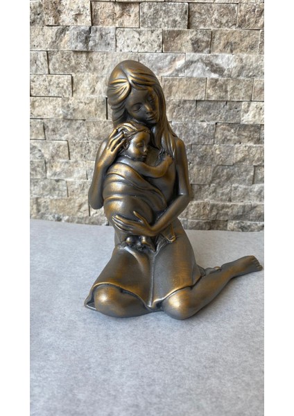 Çocuklu Anne gümüş Antrasit