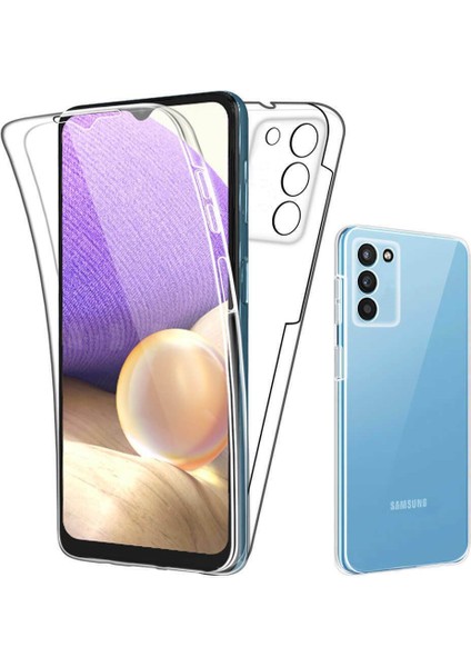 Samsung Galaxy A02S 360 Derece Kılıf Full Tam Koruma Ön Arka Şeffaf Kılıf