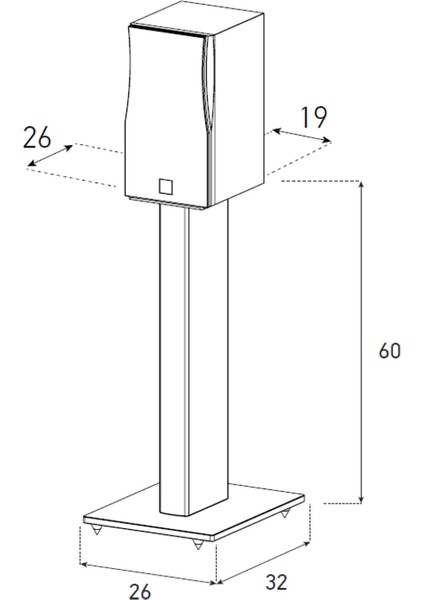 Sp 701 Wht(Beyaz) Hoparlör Standı Ayağı