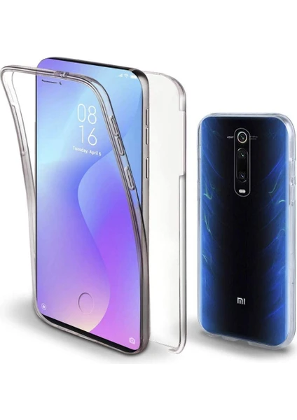 Xiaomi Redmi 9t 360 Derece Kılıf Full Tam Koruma Ön Arka Şeffaf Kılıf