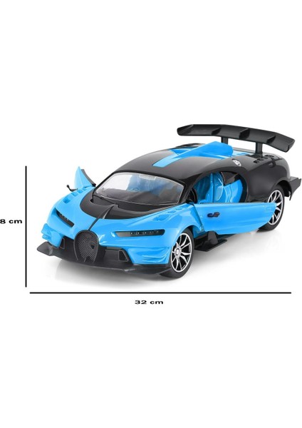 1:12 F/f Şarjlı Kapısı Açılan Mavi Bug. Coupe H338-18-B
