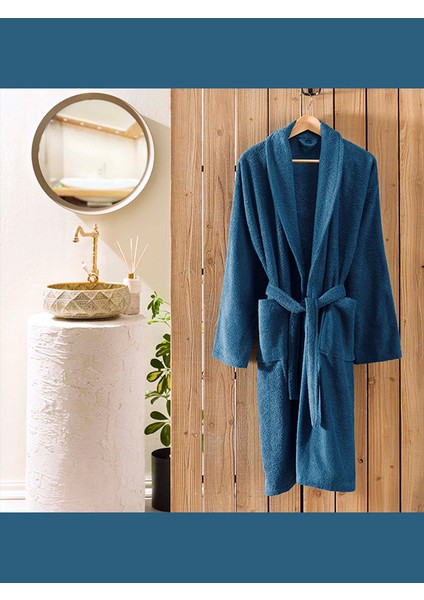 Şalyaka Pamuk Bornoz Petrol S/m