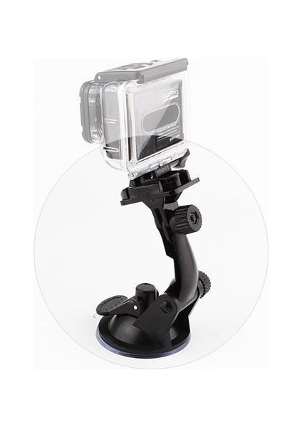 Gopro Sjcam Xiaomi Yi Eken Soocoo Uyumlu Vantuz Vakumlu Araç Bağlantı Aparatı