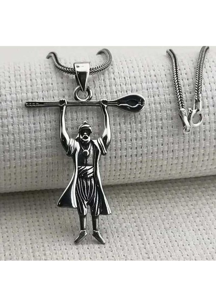 Gümüş Pir Sultan Abdal Erkek Kolye modelleri