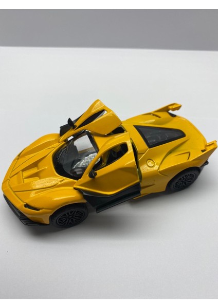 Oyuncak Araba Ferrari Sesli Işıklı Ön Kapılar Açılır Ferrari Çek Bırak Oyuncak Araba