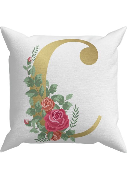 Gold Harf (C) Kırlent Kılıf