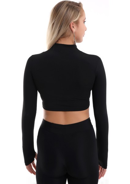 Kısa Fermuarlı Ceket Uzun Kol Parmak Geçmeli / Short Jacket Wıth Fınger Clock fiyatları