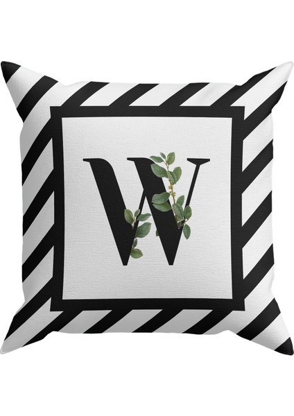 Harf (W) Kırlent Kılıf