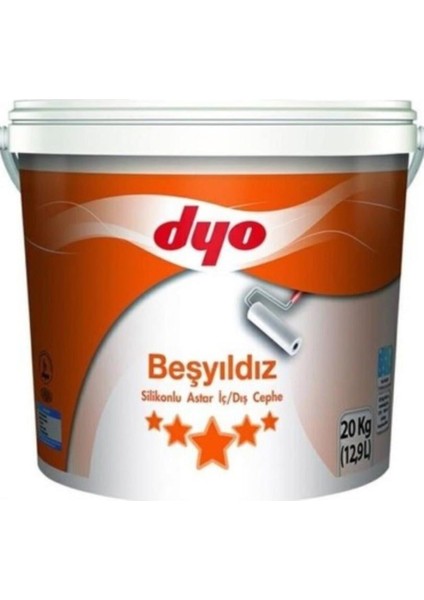 Beşyıldız Silikonlu İç Dış Astar 20 kg Beyaz