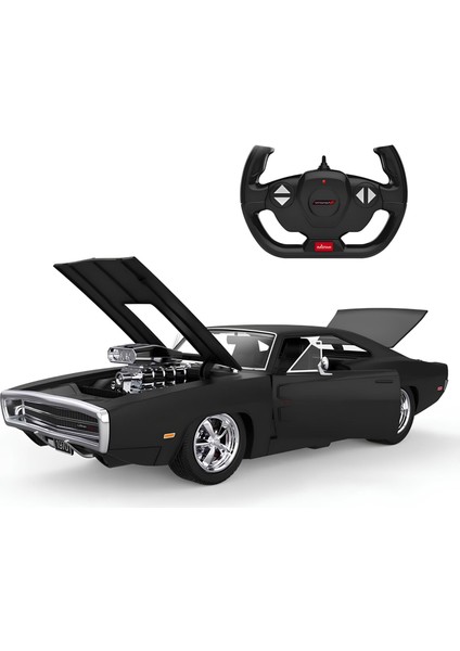 2.4ghz Uzaktan Kumandalı Sesli ve Işıklı 1:16 Ölçek 1970 Dodge Charger R/t Araba - Dodge Charger Koleksiyonluk Model Araç