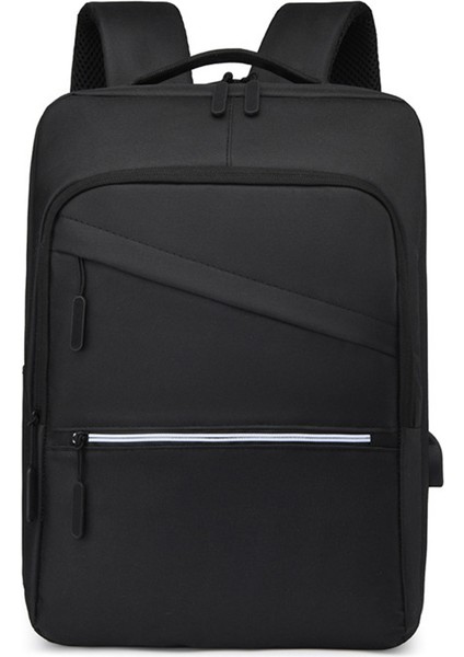 USB Şarjlı Sırt Çantası-Siyah (Yurt Dışından)