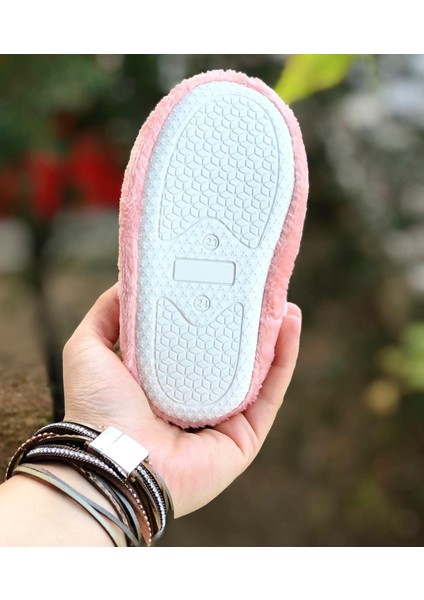 Pandalina Kız Çocuk Pembe Barby Panduf ,ev Ayakkabısı ,kreş Anaokulu Ayakkabısı