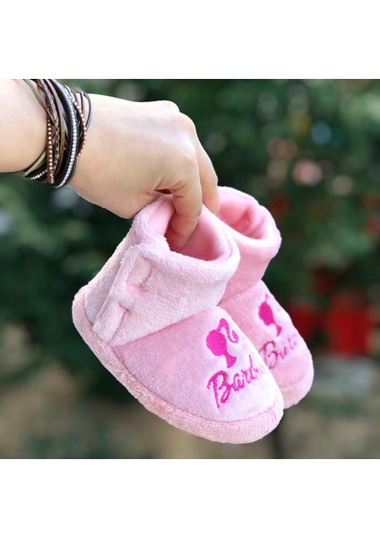 Kız Çocuk Pembe Barby Panduf ,ev Ayakkabısı ,kreş Anaokulu Ayakkabısı