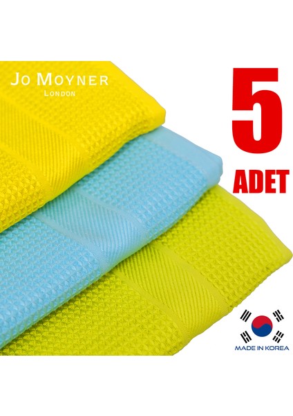 5'li Mikrofiber Temizlik Bezi Sihirli Bez Su Emici Leke Tutmaz Cam Mutfak Banyo Oto 40X60 cm Made In Korea JM-350