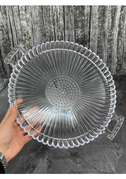 Mika Kristal Kulplu Sunum Tepsisi Organizer Düzenleyici Tepsi 36*30CM fiyatları