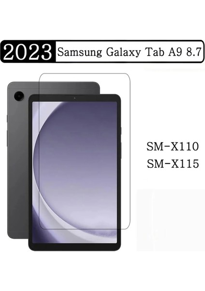 Samsung Galaxy Tab A9 8.7 (2023) SM-X110 Uyumlu Kedi Çocuk Kılıfı Askılı Stand Eğlenceli 3'lü Set