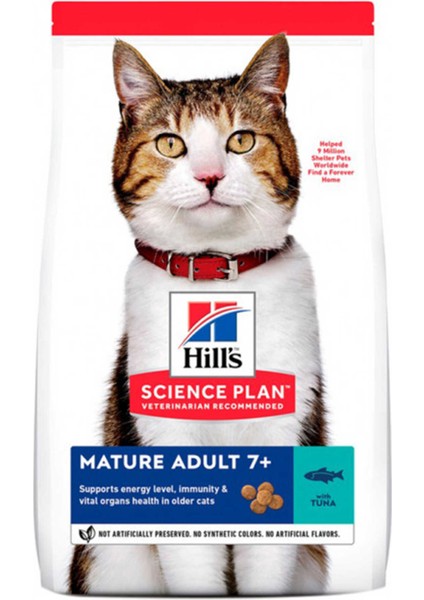 Hills Mature Adult 7+ 1,5 kg 7 Yaş ve Üzeri Tuna Kedi Maması Ileri Yaş Yaşlı Kedi Mama