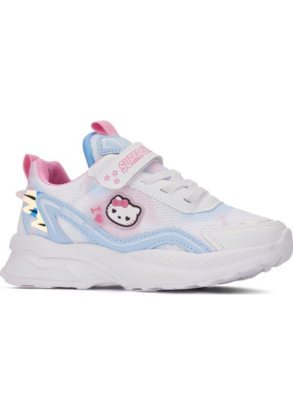Günlük Kız Çocuk Sneaker Lastik Bağcıklı Hologram Cırtlı Hafif Hello Kitty Nefes Alabilen Ayakkabı 2014