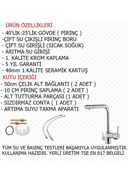 Arıtmalı Mutfak Bataryası 40 K.AB-110