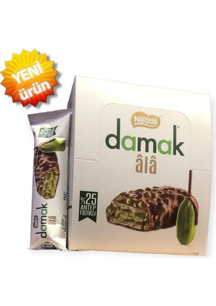 Yeni Damak Alâ Antep Fıstıklı Gofret 30 gr x 12