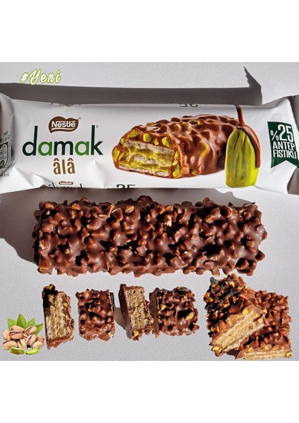 Yeni Damak Alâ Antep Fıstıklı Gofret 30 gr x 12