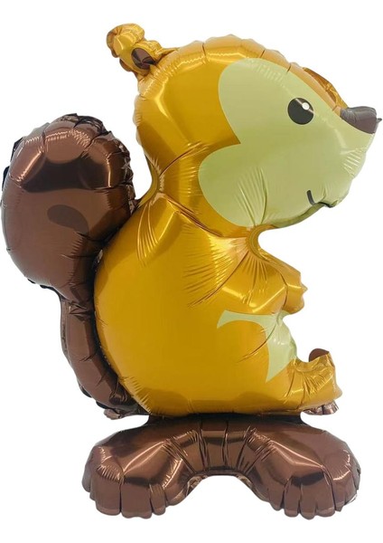 Ayaklı Sincap Folyo Balon 58X42 cm