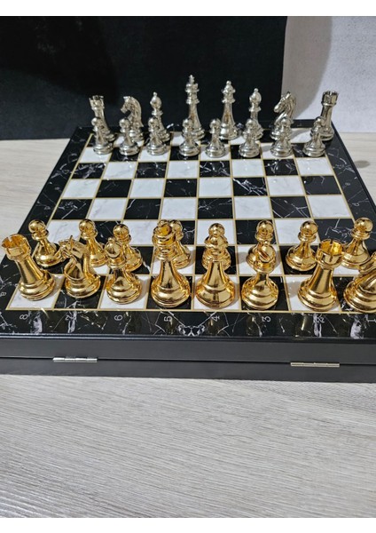 CKR-105 Büyük Klasık Kutulu Satranç Takımı 37*37 cm