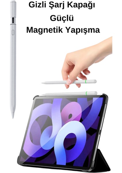 iPad Pencil Usb-C Avuç Içi Red Eğim Özellikli Bluetooth Bağlantılı Yeni Nesil Fuchsia Stylus Kalem