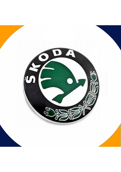 Ön Panjur Arma Amblem 80 mm 2001-2004 Model Arası Skoda Octavia Araca Uyumlu