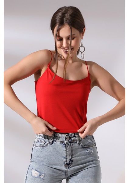 Lastik Askılı Kısa Atlet 19282 Kırmızı fiyatları