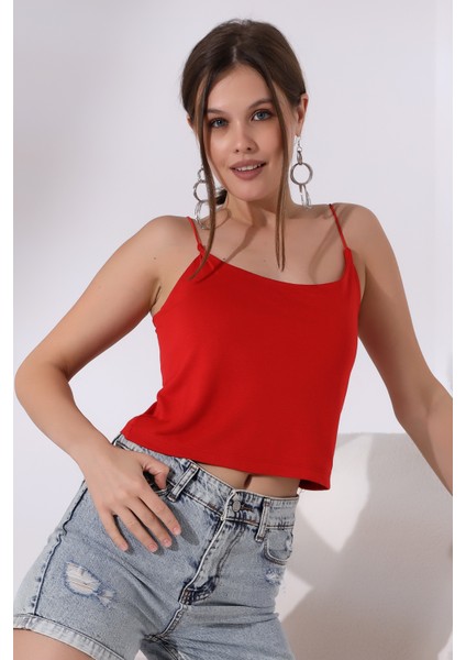 Lastik Askılı Kısa Atlet 19282 Kırmızı modelleri