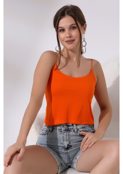 Lastik Askılı Kısa Atlet 19282 Oranj modelleri