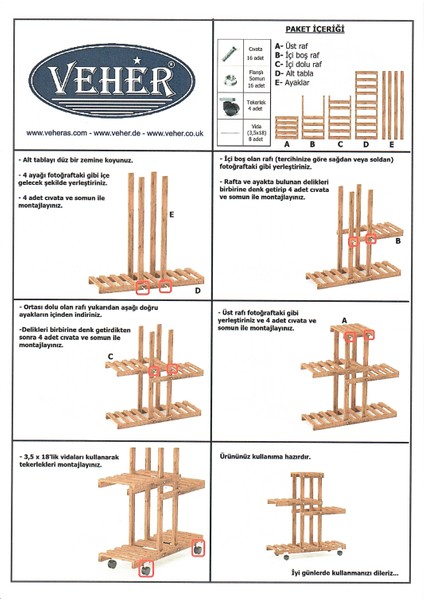 Ahşap (Çam) Siyah Renk 4 Katlı Bitki Standı, Kilitlenebilir Tekerlekler + Mini Bahçe Seti + My Bead Kokulu Vegan Mum 50 cc indirimleri