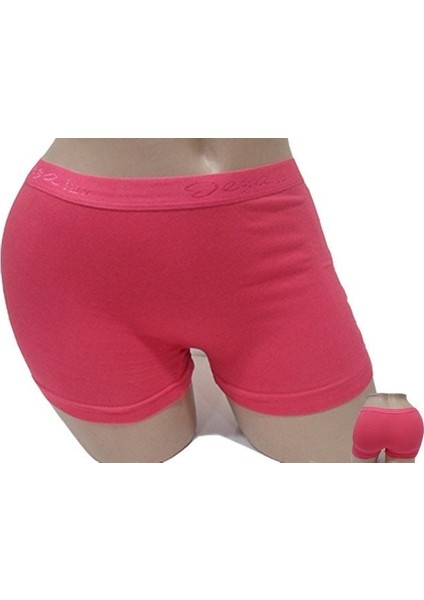 5005 Düz Bayan Boxer Short 12'li modelleri