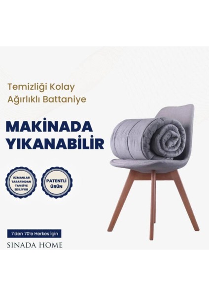 Ağırlıklı Battaniye Çift Kişilik Yorgan 10 kg 200X220 %100 Pamuk 4 Mevsim Kullanılabilir