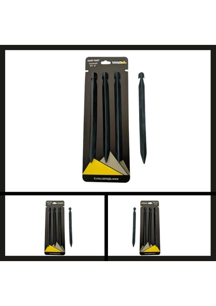 Uyguna-Yakala 18 cm Yeşil 4 Adet Alpinist Alüminyum 6061 Çadır KAZIĞI-DIR.090