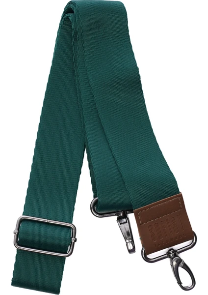 Sofist İstanbul Dark Green Narrow Woven Adjustable Bag Strap Koyu Yeşil Dar Dokuma Ayarlanabilir Çanta Askısı