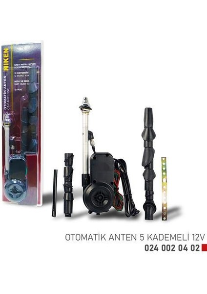 Nıken Otomatık Anten 5 Kademelı 12V - Nıken 0240020402