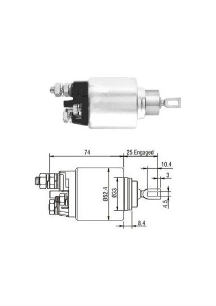 Mars Otomatıgı 12V Kalın Cıvata - Bosch 1986SE1684