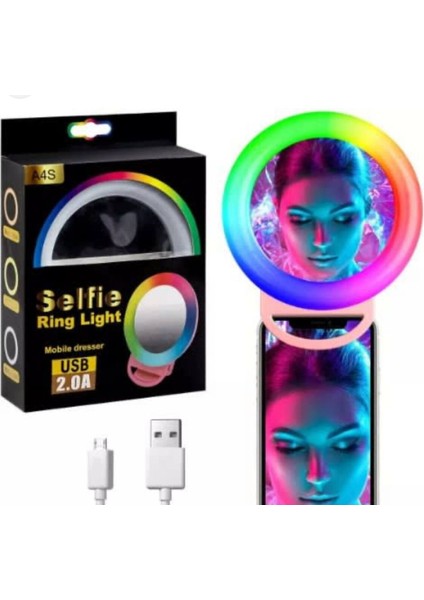 Bou Aksesuar A4S Aynalı Rgb LED Işığı