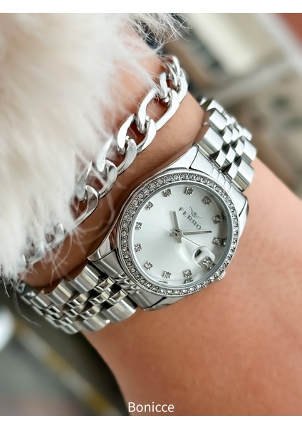 Marka Yeni Sezon Gümüş Renk , Çelik Kordon, Kadın Kol Saati+Bileklik fiyatları