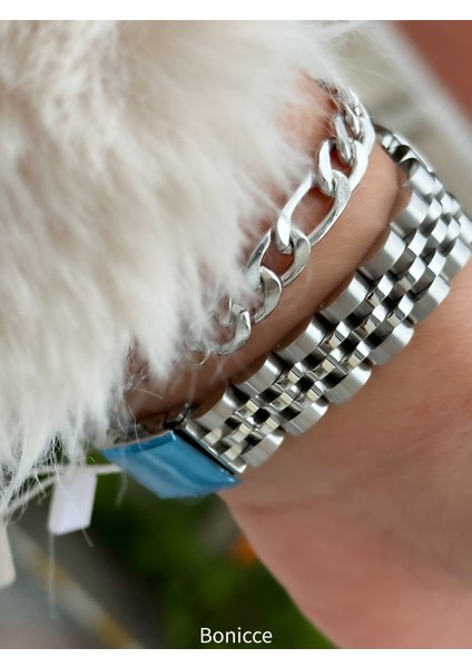 Marka Yeni Sezon Gümüş Renk , Çelik Kordon, Kadın Kol Saati+Bileklik indirimleri