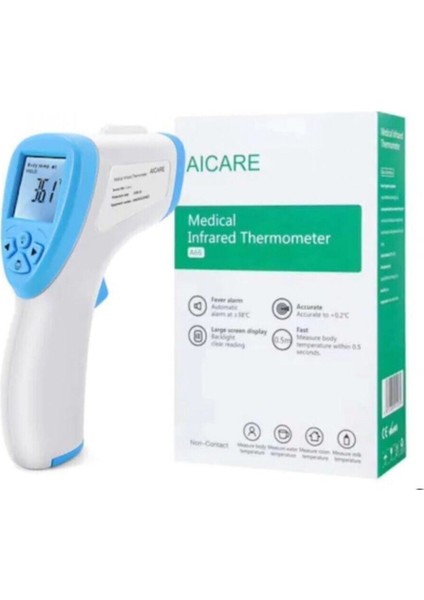 Aicare Temassız Alından Ateş Ölçer Termometre